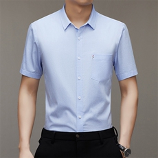 BSS313男式2023年夏季新款衬衫男短袖商务时尚休闲衬衣男装P60，男装衬衫，电商B360
