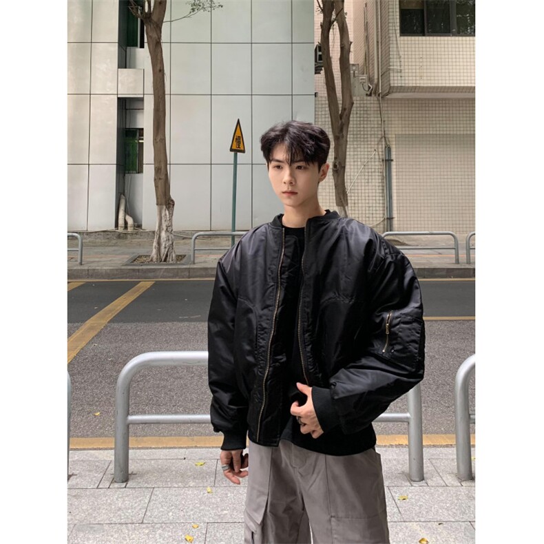 【有货】MY8213LL-特P85红内飞行夹克棉服男高级感棒球服外套,男装夹克,星座1007（原301D）