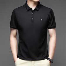 短袖t恤男装2023夏季新款中年潮流polo衫翻领商务休闲百搭t恤男士，男装T恤，电商B212（原钱塘6029）