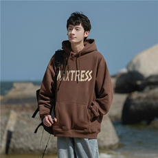 814-1-WY4200-P7898胶印连帽卫衣（65棉%35%聚酯纤维），男装卫衣，星座814-1