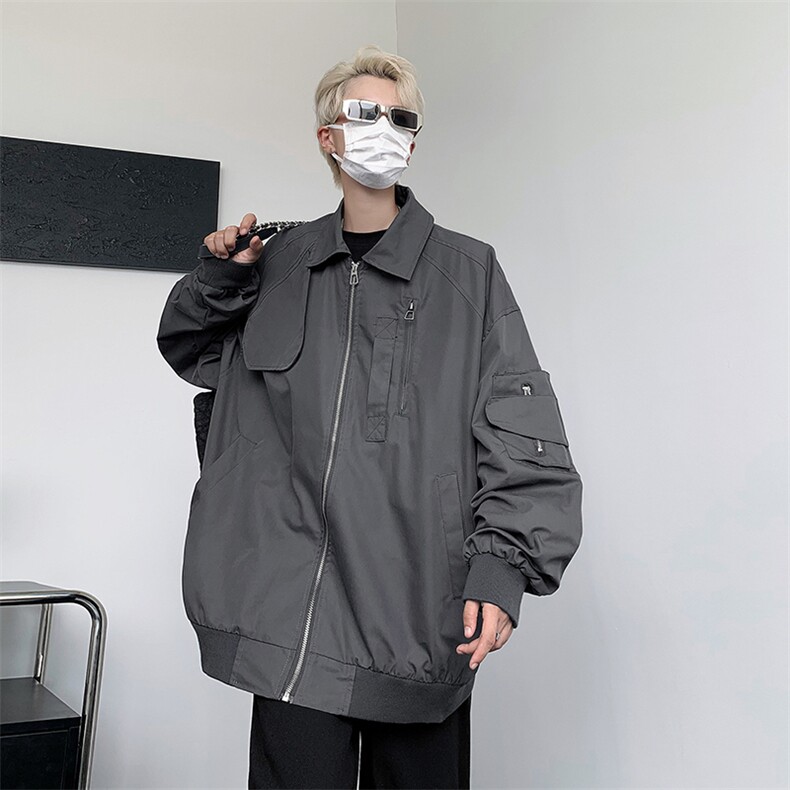高品质秋款男飞行员夹克工装拉链大口袋外套JK752P70,男装夹克,星座1013-1