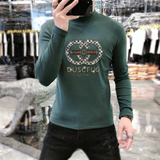 22新款秋冬潮牌男简欧大码圆领双面德绒打底衫长袖A-806-P53，男装T恤，电商A227B（原钱塘4066-1）