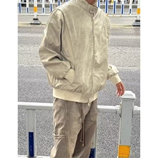 W9453-P90网图现货新款pu皮夹克高级感痞帅短款棒球服外套，男装夹克，星座1608-2