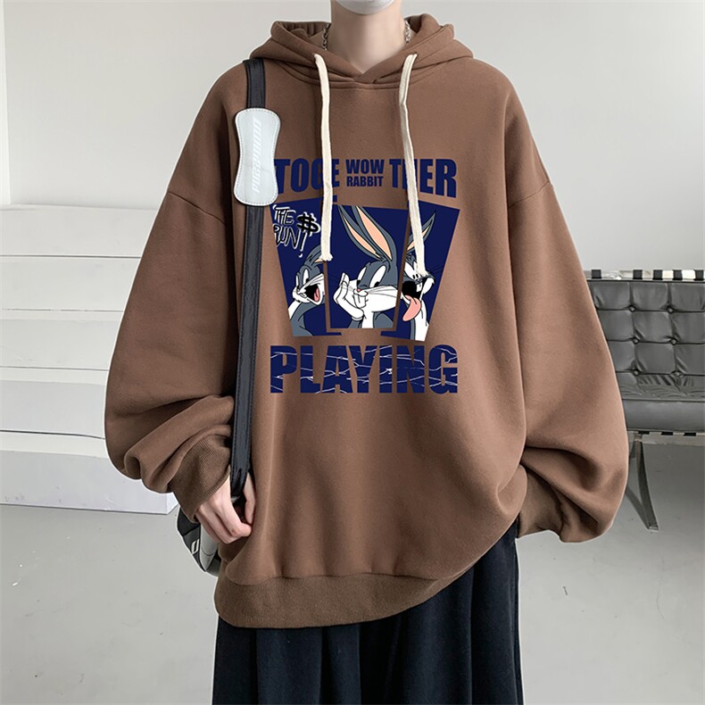 连帽卫衣男大码运动服帽衫外套WY2234-P35加绒款-P40,男装卫衣,电商A040