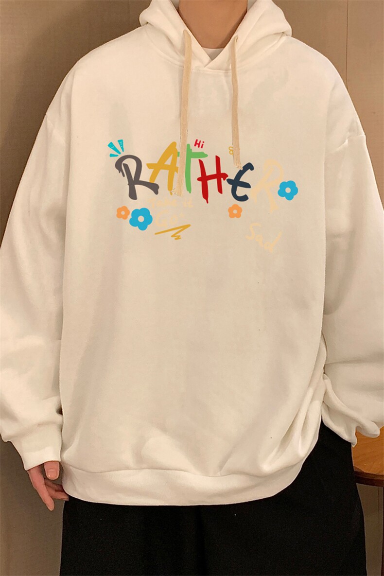 纯棉连帽卫衣男大码运动帽衫宽松薄WY2301-P35,男装卫衣,电商A040