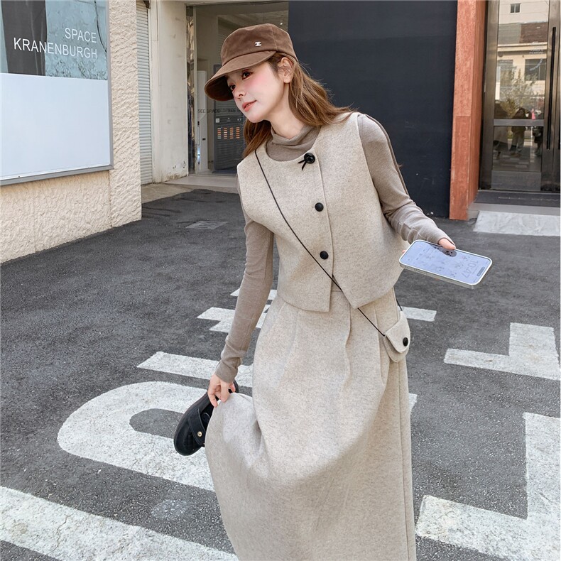 现货好数据2026秋冬新款呢料套装套裙4件套女182-8688P228K348,女装套装/套裙,帛香坊