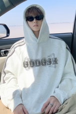 华棉秋冬内景新款模糊印花宽松连帽卫衣男外套WY00776/P45加绒P50，女装短外套，电商B316