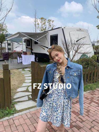 【春季新款】自制牛仔短外套，女装短外套，F/TU