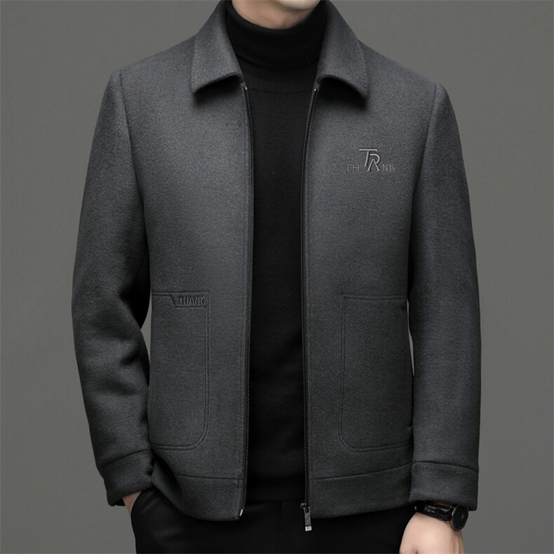 CLW2307钱塘2020-2中年男士商务休闲简约百搭冬季厚款夹克P230,男装夹克,钱塘207-2
