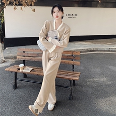 春现气质盐系高级感西装两件套B190-5013-P175-K248，女装套装/套裙，2B190