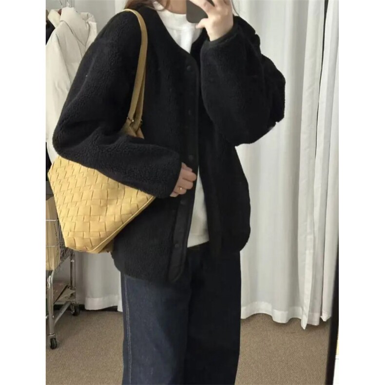 有货。。布写者 摇粒绒外套男女JF001-P75图片
