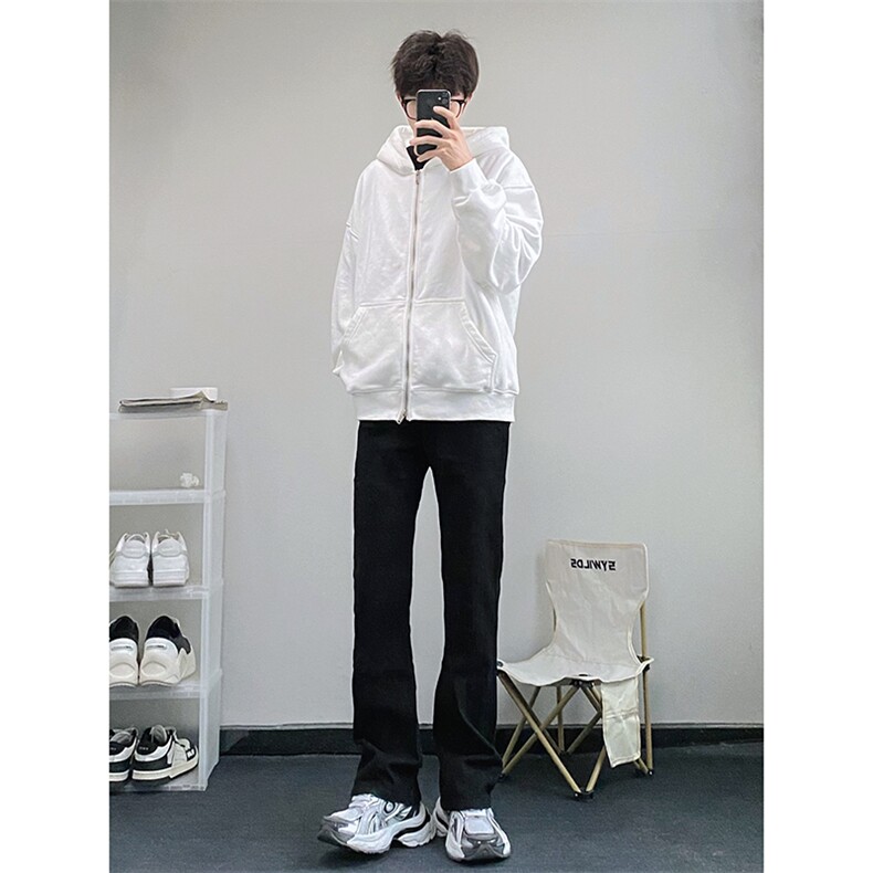 B221美式ins高街暗黑小众修身弹力休闲牛仔裤LK23010-P60控78,男装牛仔裤,电商B221