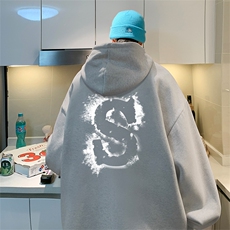 抖音供货、重磅360克现货字母印花连帽卫衣HD019-1-LMWY4474-P35，男装卫衣，电商019-1