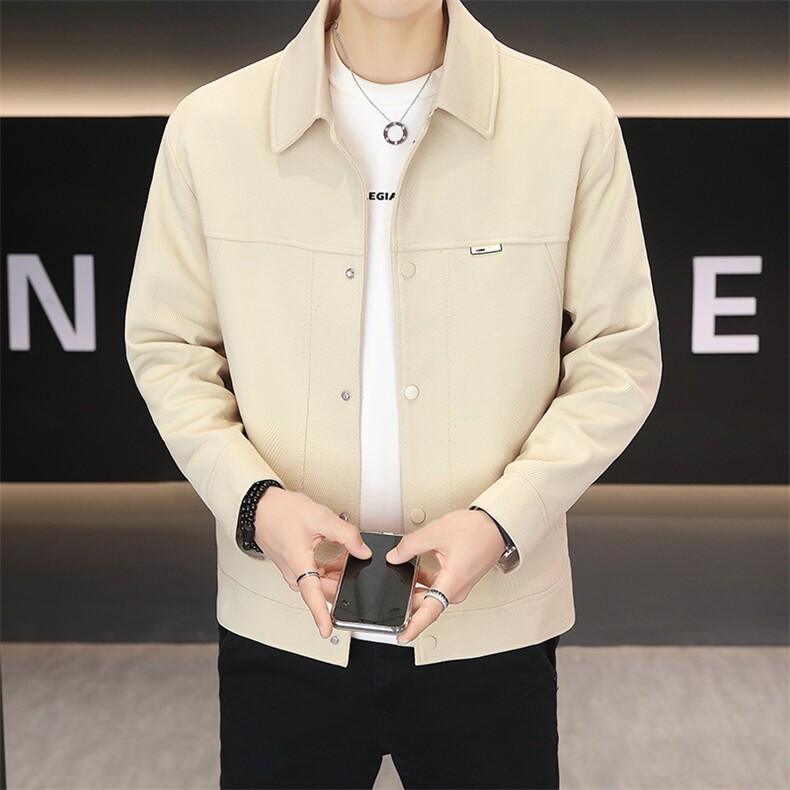 秋季夹克男高品质翻领外套型男商务休闲百搭青年外套男N7955-P85,男装夹克,星座310B-3