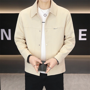 秋季夹克男高品质翻领外套型男商务休闲百搭青年外套男N7955-P85图片