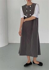 海军风背心裙，女装背心吊带，季尺