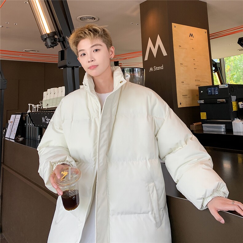三防面料港风新款男纯色大码棉衣纯色高品质棉服 MY668-P50控98图片