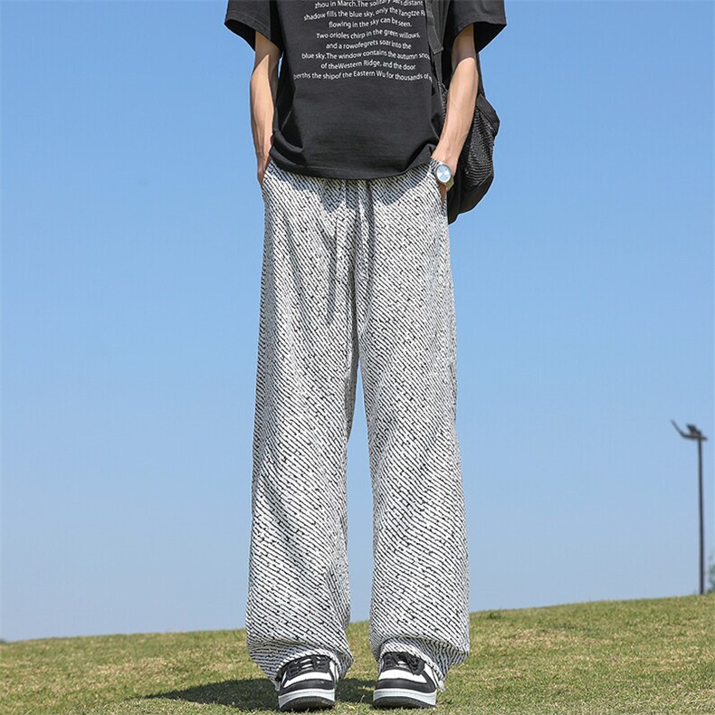 YK86043-P28控59.9聚酯纤维春夏垂坠感痞帅直筒休闲裤子男,男装休闲裤,电商A086-1