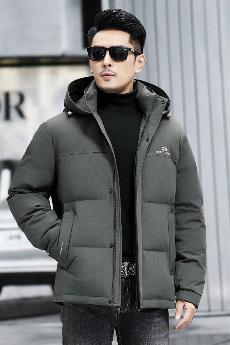 B23965钱塘2020-3连帽休闲冬季厚款新款中年男士羽绒服P298,男装羽绒服,钱塘207-3
