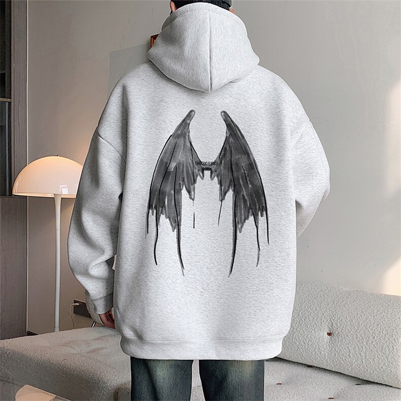 CM129重磅纯棉套头卫衣秋冬美式休闲连帽外套ins潮牌长袖上衣，女装短外套，星座304A