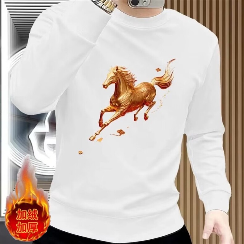 1506-1/WV11541/P38印花秋冬卫衣男新款圆领宽松上衣chic港风潮流，男装卫衣，星座1506-1