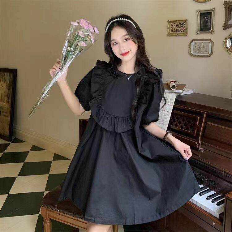 夏季娃娃领连衣裙，女装连衣裙，纳米格