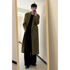 仿羊绒长款呢子外套垫肩加厚毛呢大衣DY05016P125，男装毛呢大衣，星座1004（原星座815-3）