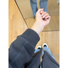 摇粒绒连帽拉链卫衣外套1302-GS02-P55成分100聚酯纤维，女装短外套，星座1302