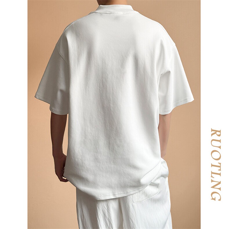 现货-主推设计感潮牌短袖T恤男个性半袖上衣A351-AT2473-P45,男装T恤,电商A351