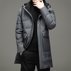 BW616钱塘2020-2中年男士冬季厚款长款商务休闲新款羽绒服P300，男装羽绒服，钱塘207-2