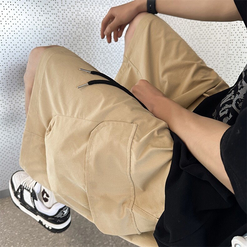 703-DK316-P40夏季水洗棉立体口袋休闲工装短裤,男装牛仔裤,星座703