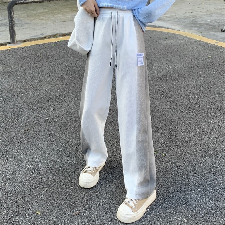 休闲裤夏季薄款宽松裤子美式高街直筒裤K105-P40,男装休闲裤,星座911-2(原星座613-2）