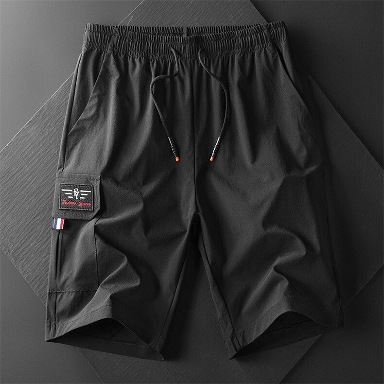 M-8XL男大码冰丝弹力5分裤短裤5032-1_6811(M-5XLP27 6XL-8XLP30)图片