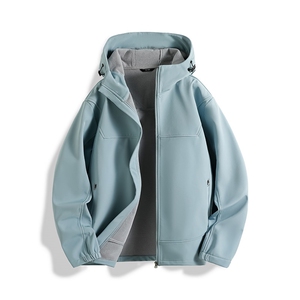 新款男女高品质户外登山服青少年学生冲锋衣夹克外套HS6611-P80图片