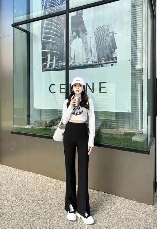 82307款升级版喇叭裤.前腰.弯腰设计不显肚子.后腰松紧设，其它，简 影