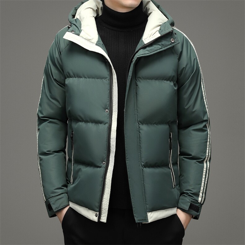 冬季潮流男新款保暖纯色连帽外套棉衣休闲棉服面包服ZG2821-P110，男装棉衣，电商B212（原钱塘6029）