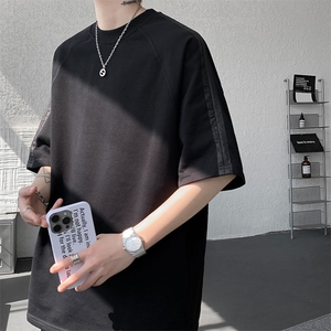 现货 TZ776-特P50 控88 曼巴棉圆领大码短袖短裤T恤运动套装图片