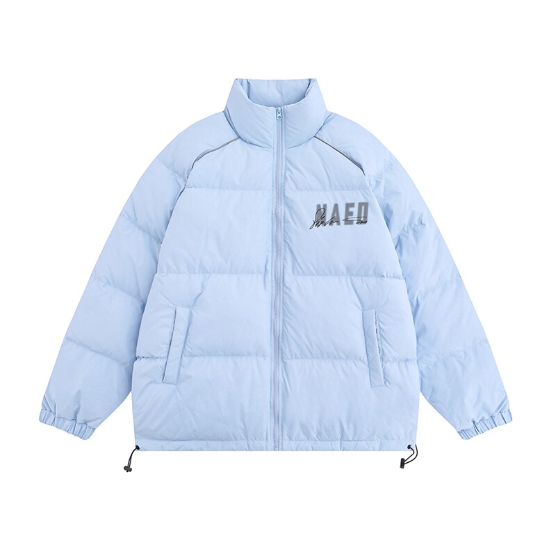 白底23冬季时尚百搭宽松字母印花羽绒服外套YR63002P225控298,男装棉衣,电商A268-1