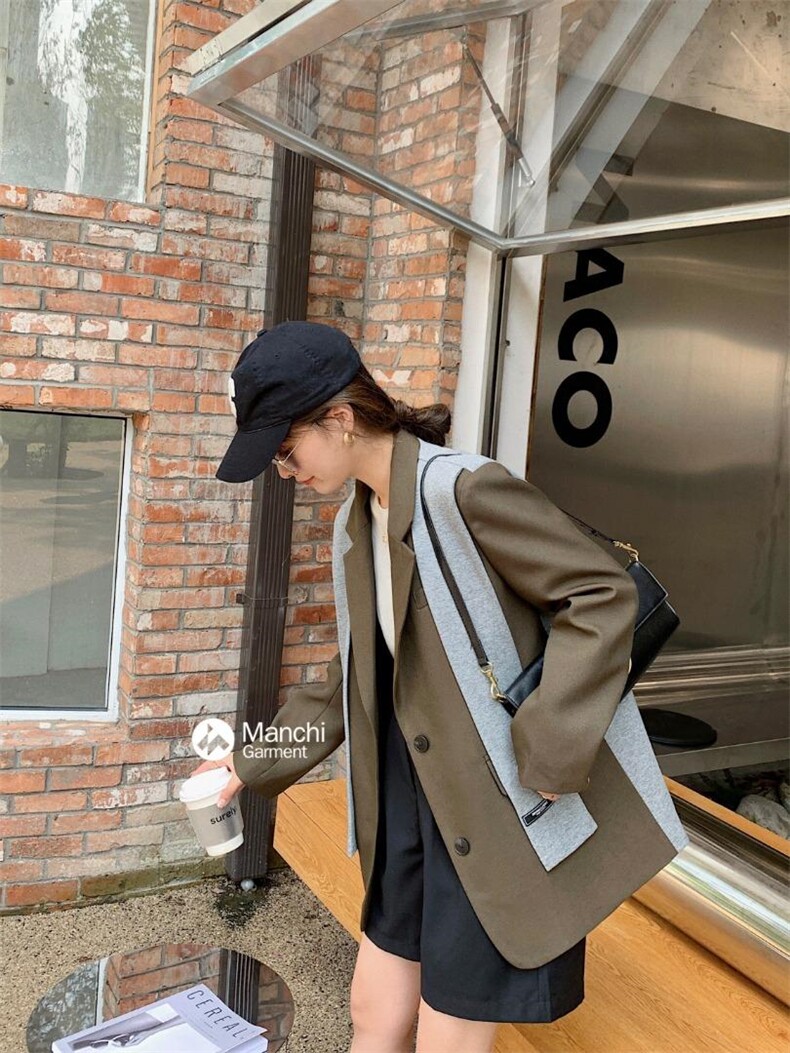 （现货）韩版披肩拼接西装，女装西装，VICU 唯可