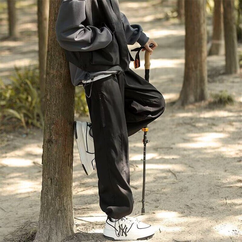 日系户外冲锋裤男秋冬休闲徒步登山裤子YK57加绒P42常规36,男装卫衣,星座1116-2
