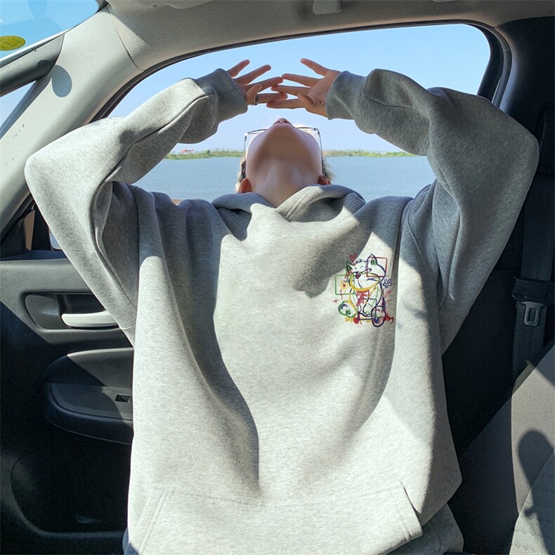 直播460克超厚潮牌重磅纯色连帽卫衣力推男XZ517A-2-WY8841-P68,男装卫衣,星座517A-2