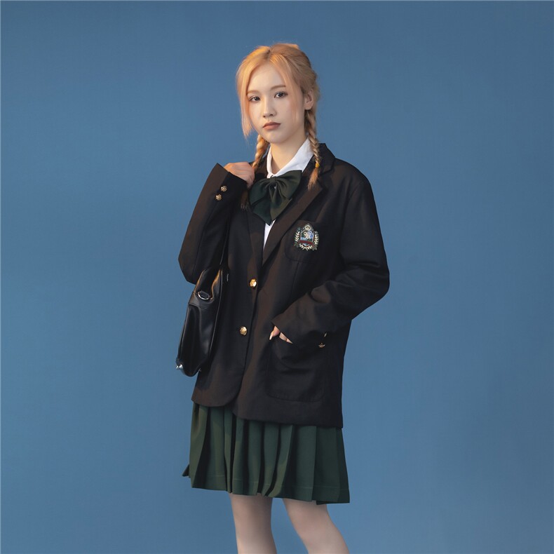 中性风C316 XZ660 P95秋装勋章JKDK短外套班服制服西服西装女图片