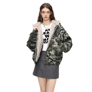 美式座山雕夹克男冬季短款派克服保暖迷彩连帽棉服MY2519-P98图片