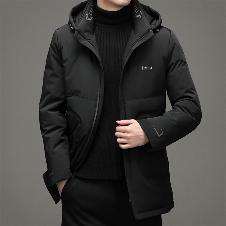 冬季新款脱卸帽羽绒服休闲外套中年爸爸装上衣YYYR062129-P315图片