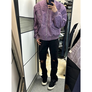 网络图现货!夹克高级设计感小众棒球服痞帅机车赛车服 R3326-P90图片