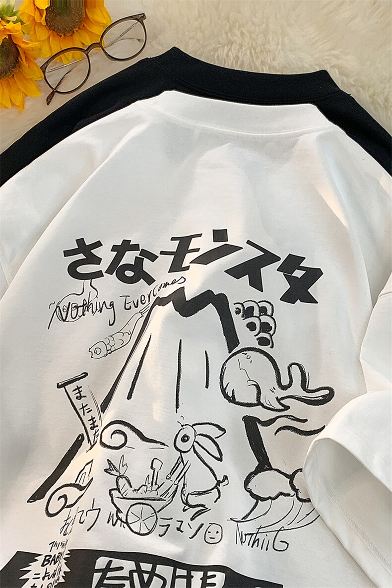 大货主推港风字母宽松纯棉短袖男T恤X416b-1-DT327-P25限38,男装T恤,星座416B-1