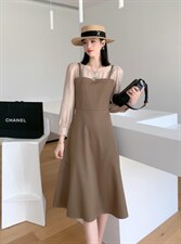 秋装新款连衣裙，女装连衣裙，艾伊贝雪