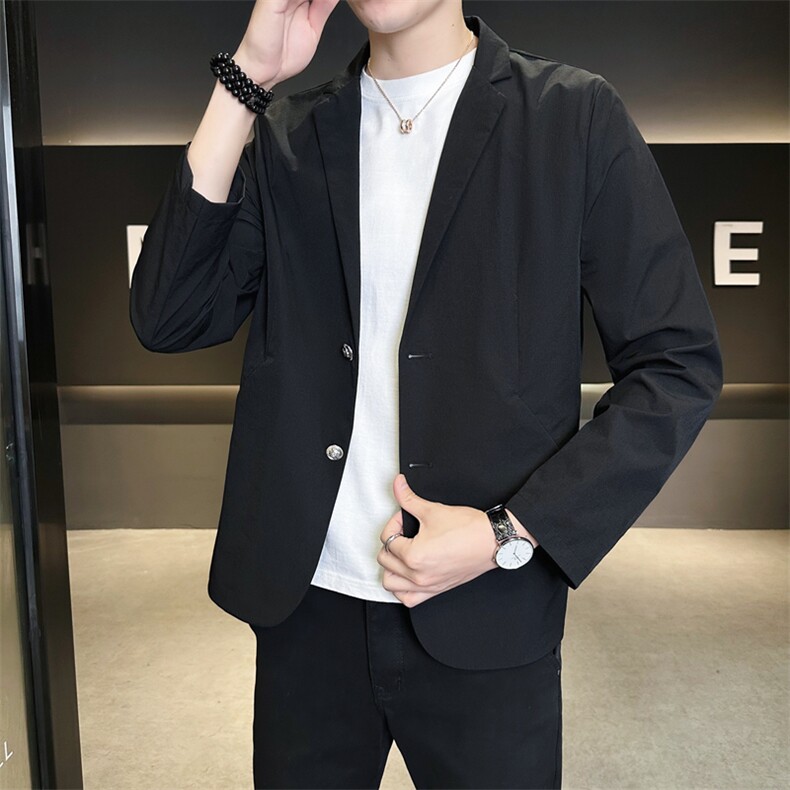 春季新款商务风西装外套男休闲西服男士西服JK02629-P83图片