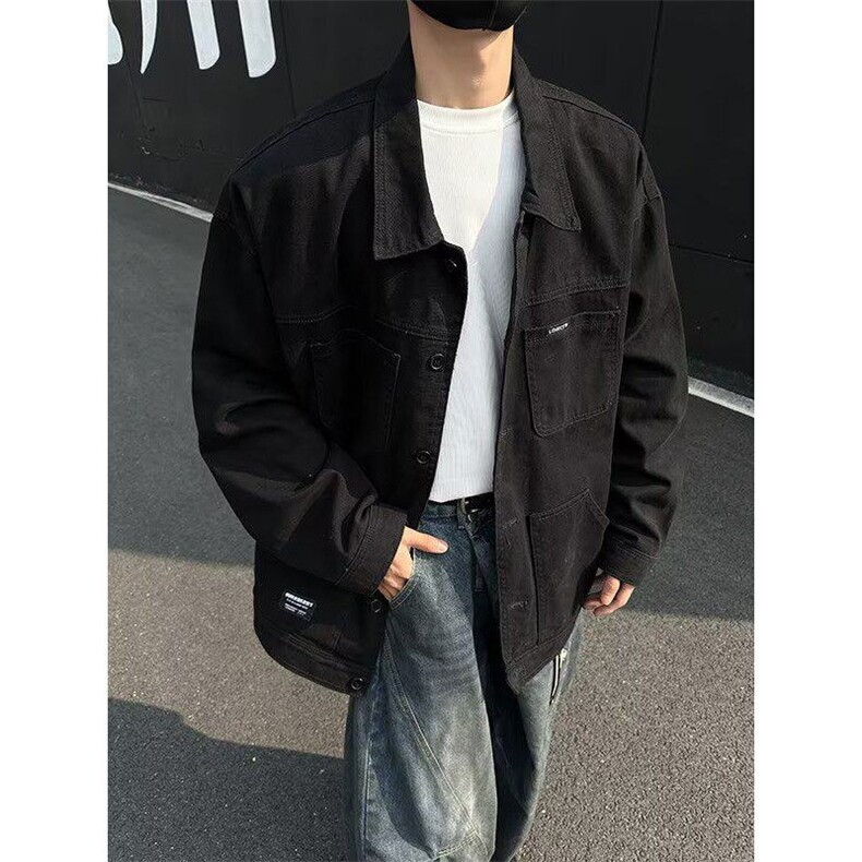 春秋季水洗做旧牛仔夹克男美式J3568P68,男装夹克,星座1116-2