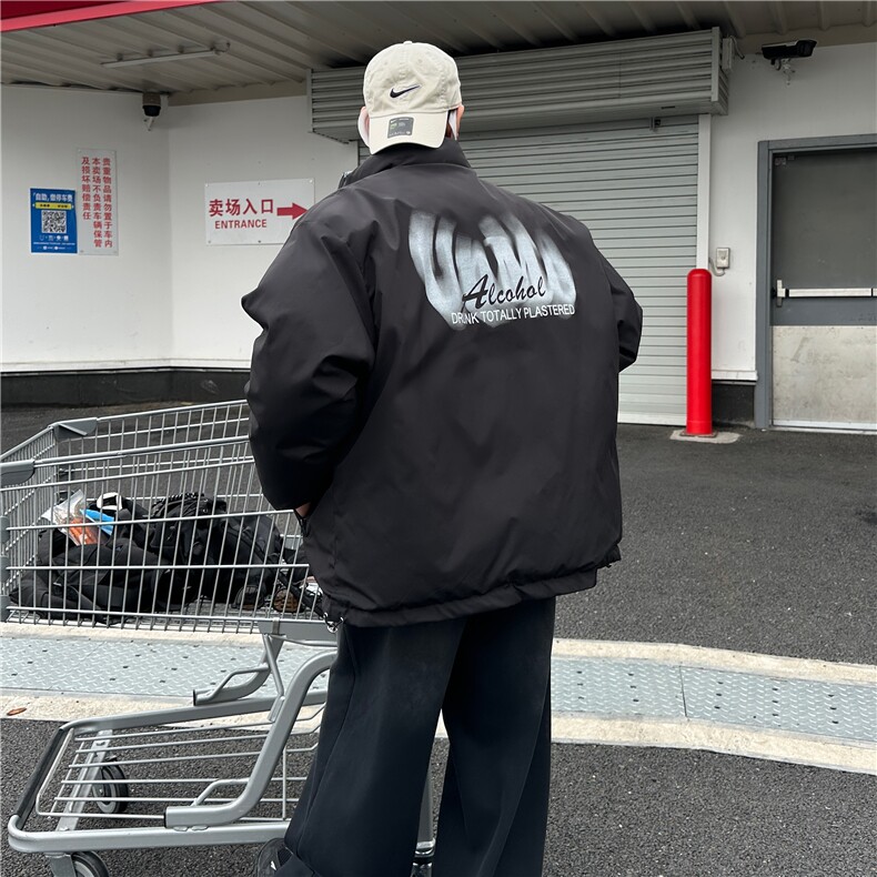 b228-M5059-P100双面穿加厚极光变色棉服,男装夹克,电商A016 (原B228)